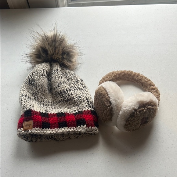 Accessories - Cozy Knit Beanie and Ear Muffs Set